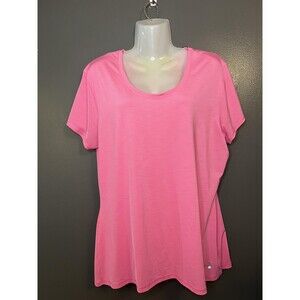 Under Armour Shirt Womens XL Pink HeatGear Semi Fitted Athletic Running